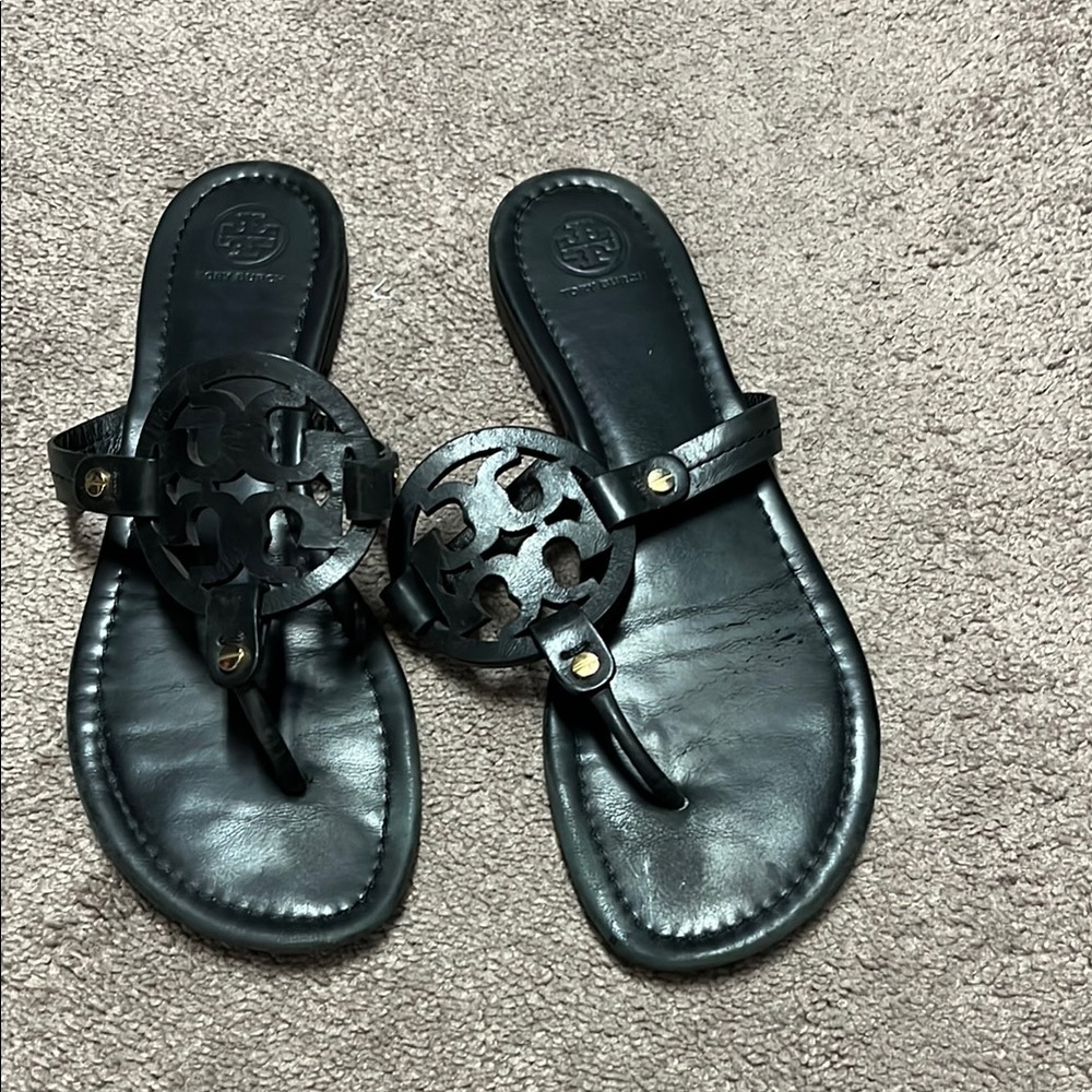 Tory Burch black miller sandals